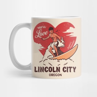 Vintage Surfing You'll Love Lincoln City, Oregon // Retro Surfer's Paradise Mug